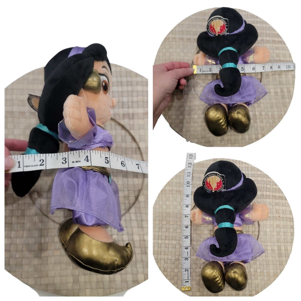 Disney Princess Jasmine 11” Plush Doll Soft Cuddly Aladdin Bean Bag Stuf… - Picture 11 of 13